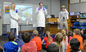Presenters in a children's classroom