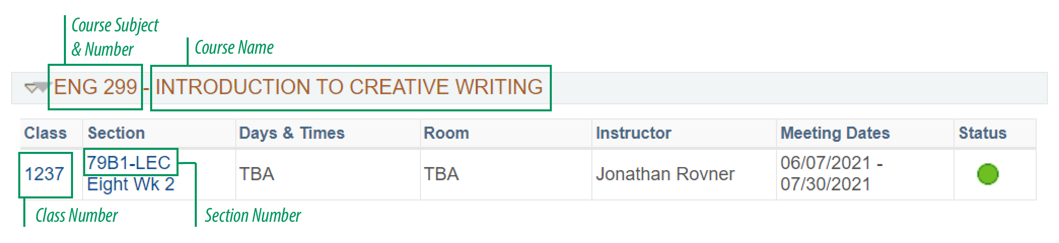 class selection example